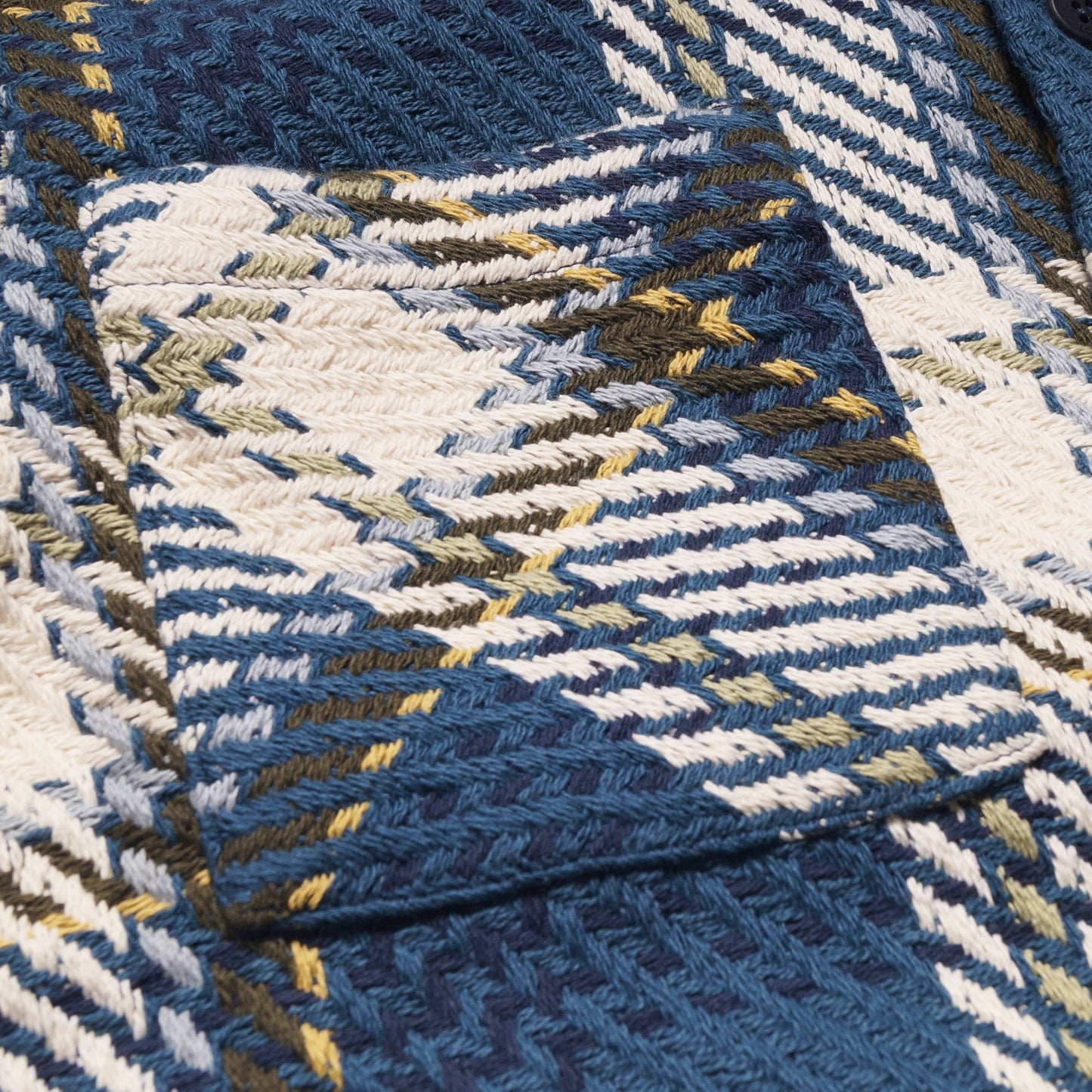 - Whiting - Ombre Check Overshirt - Nite/Teal