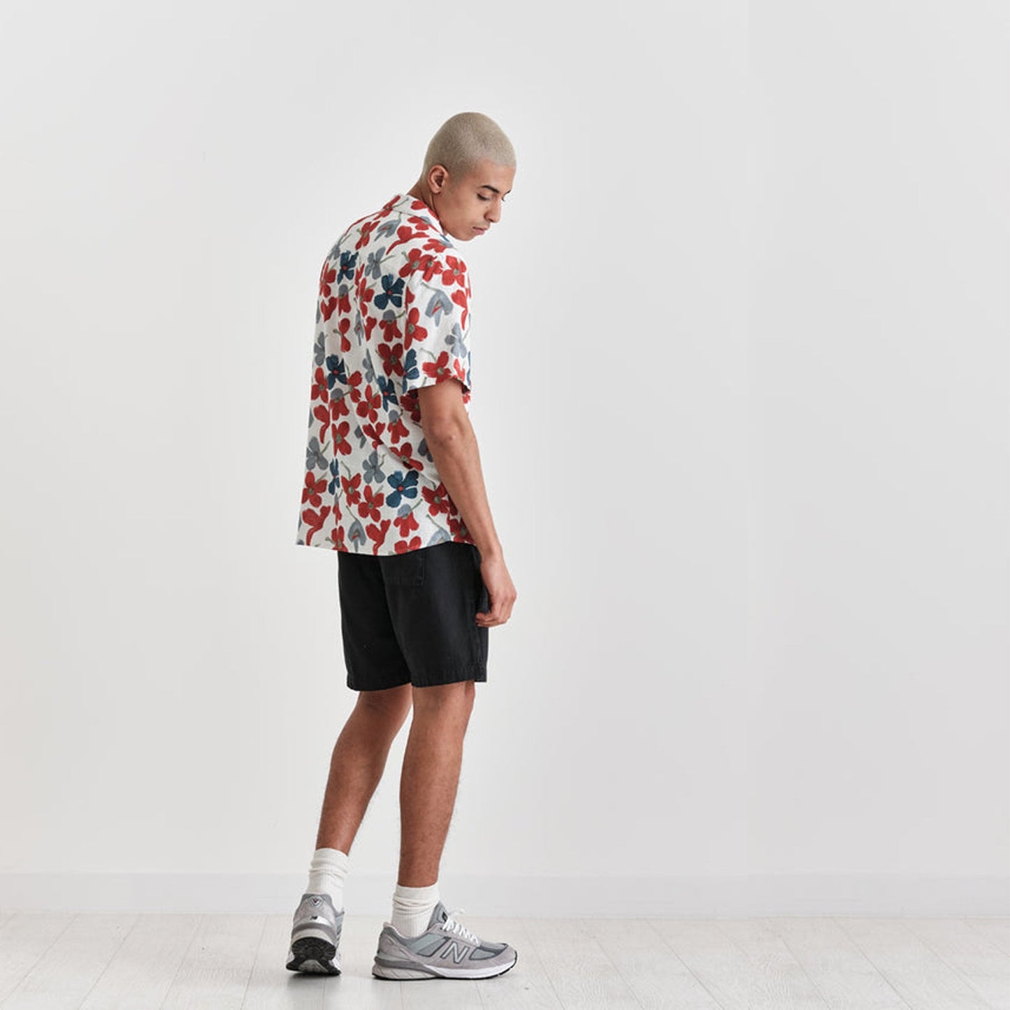 - Didcot - Bright Floral Shirt - Red/Blue