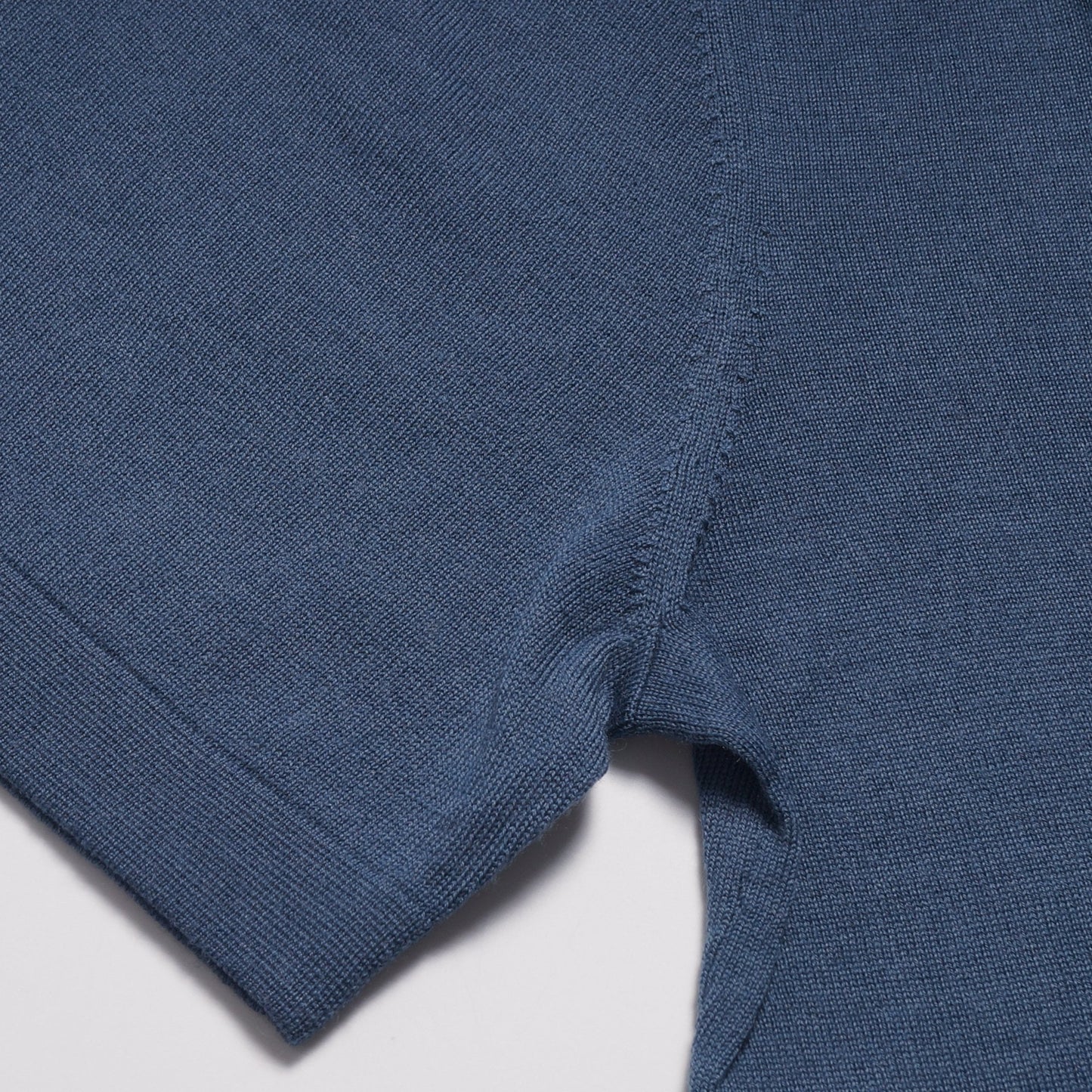 Merino Crew Neck T-Shirt - Storm Sky