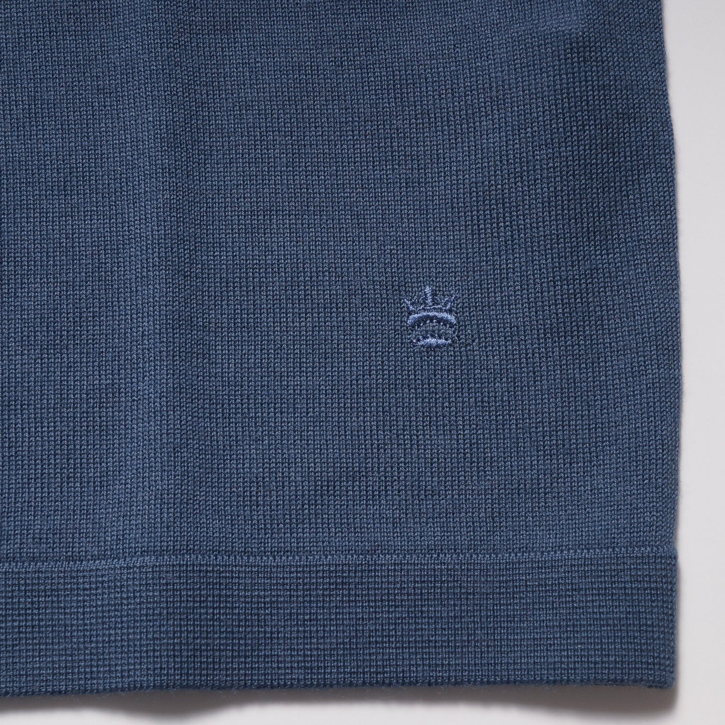 Merino Crew Neck T-Shirt - Storm Sky