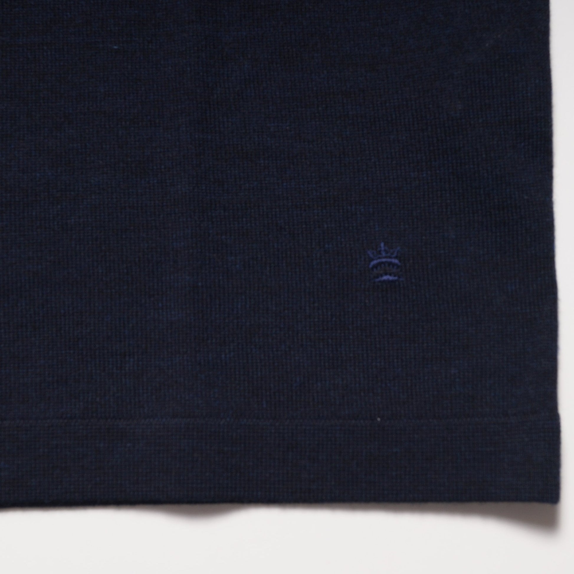 Thomas Merino Crew Neck T-Shirt - Navy