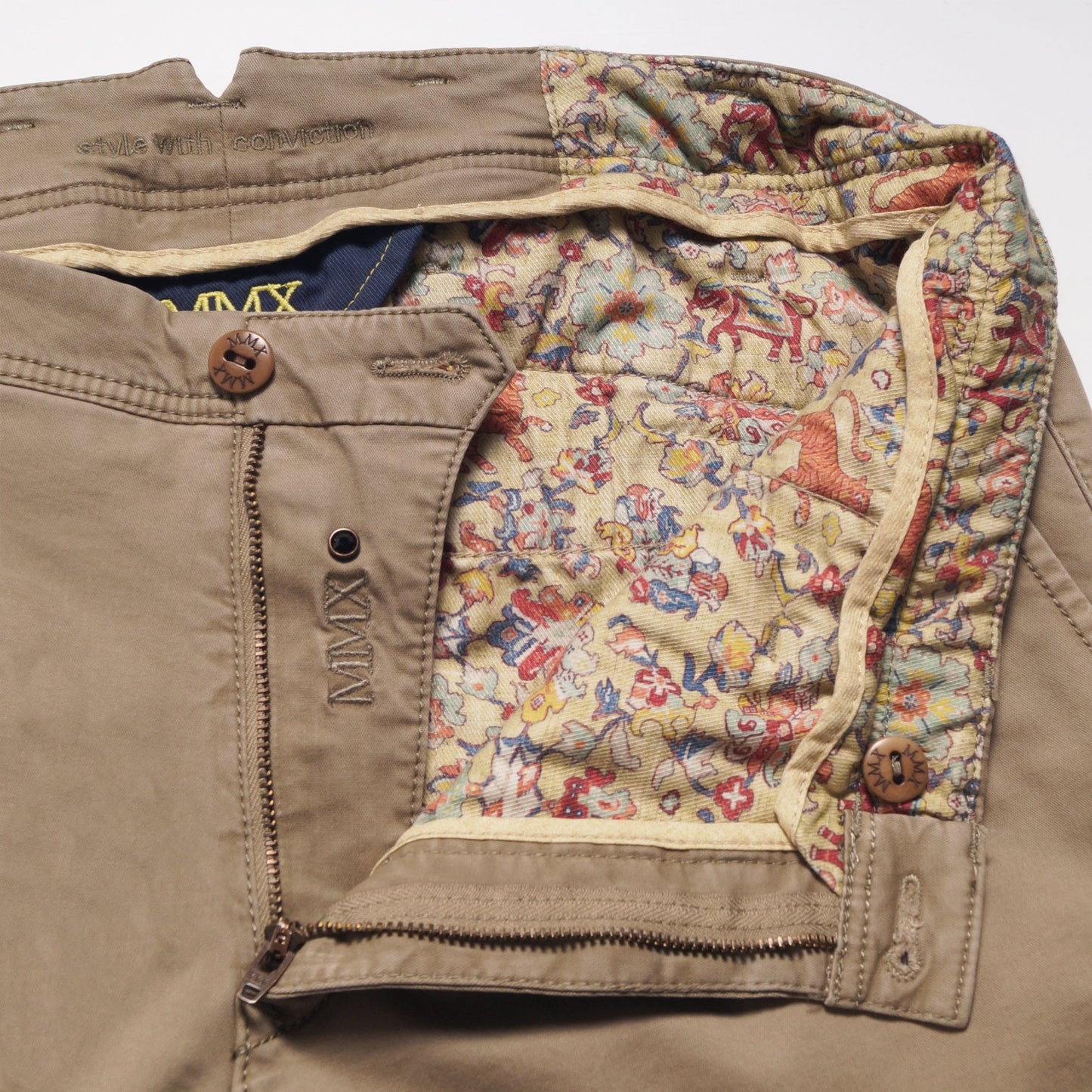 Leo - Slim Stretch Chinos - Sand