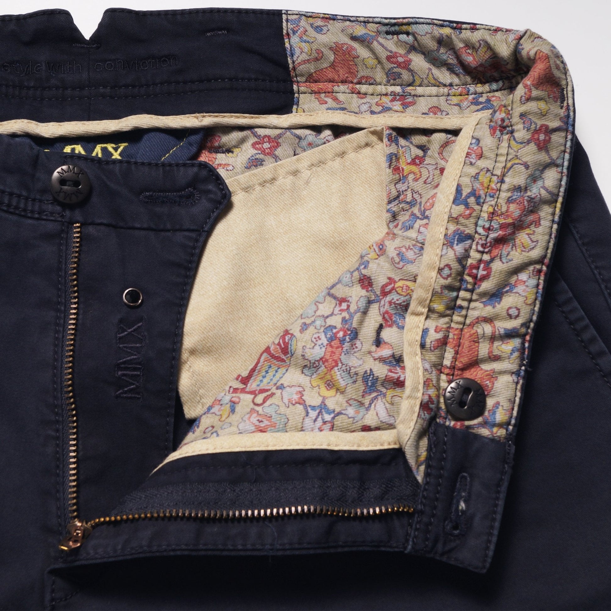 MMX Leo - Slim Stretch Chinos - Navy