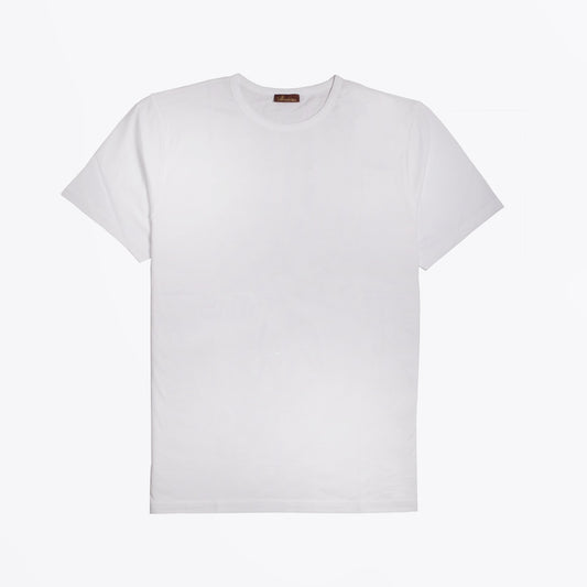 - Solid Cotton T-Shirt - White