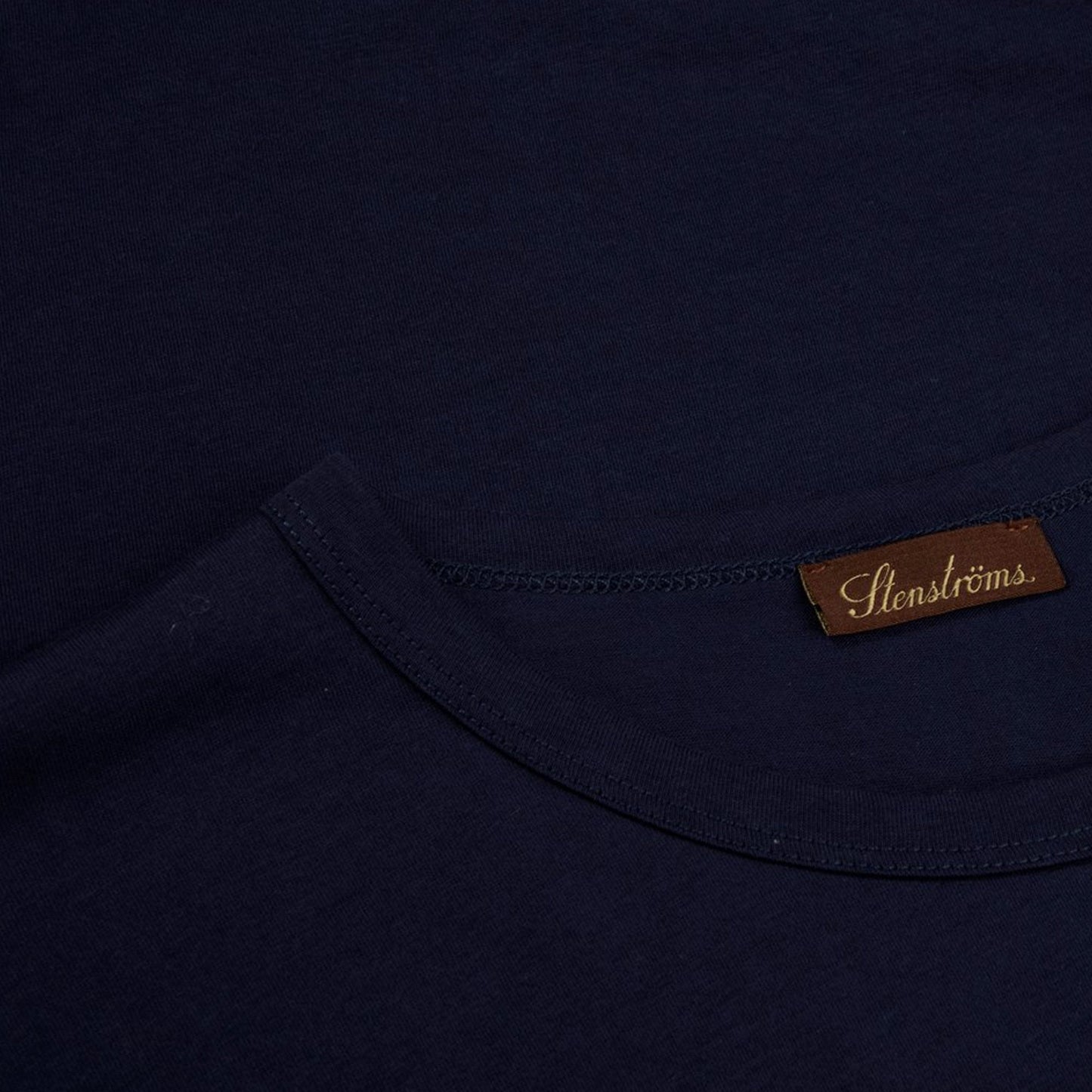- Solid Cotton T-Shirt - Navy