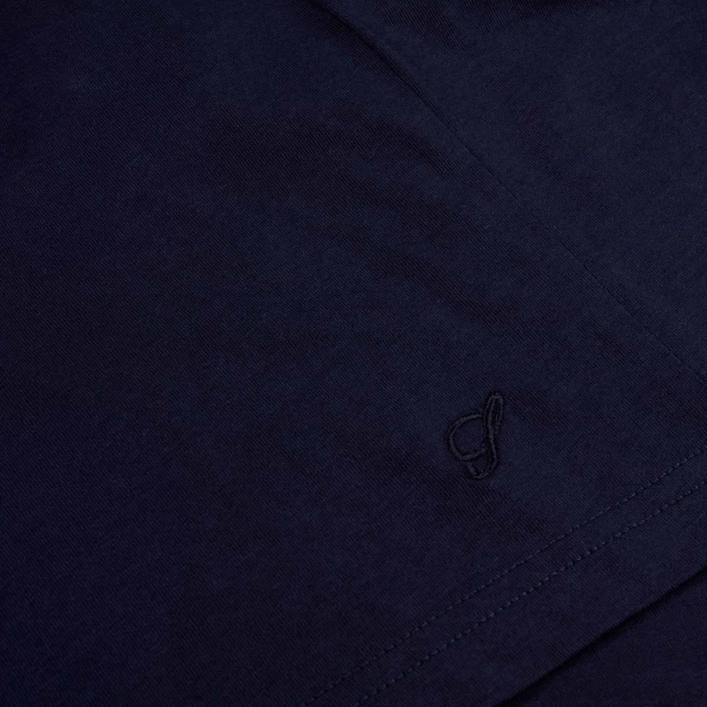 - Solid Cotton T-Shirt - Navy