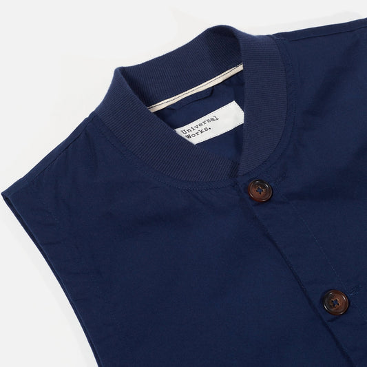 - Watchman - Fine Twill Waistcoat - Navy