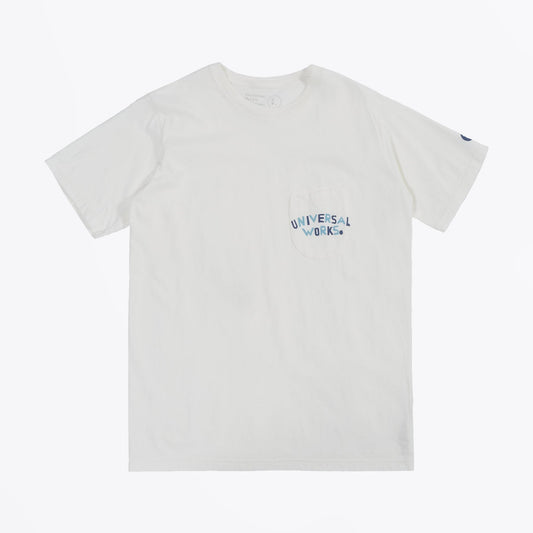 - Print Pocket Organic Tee - Ecru