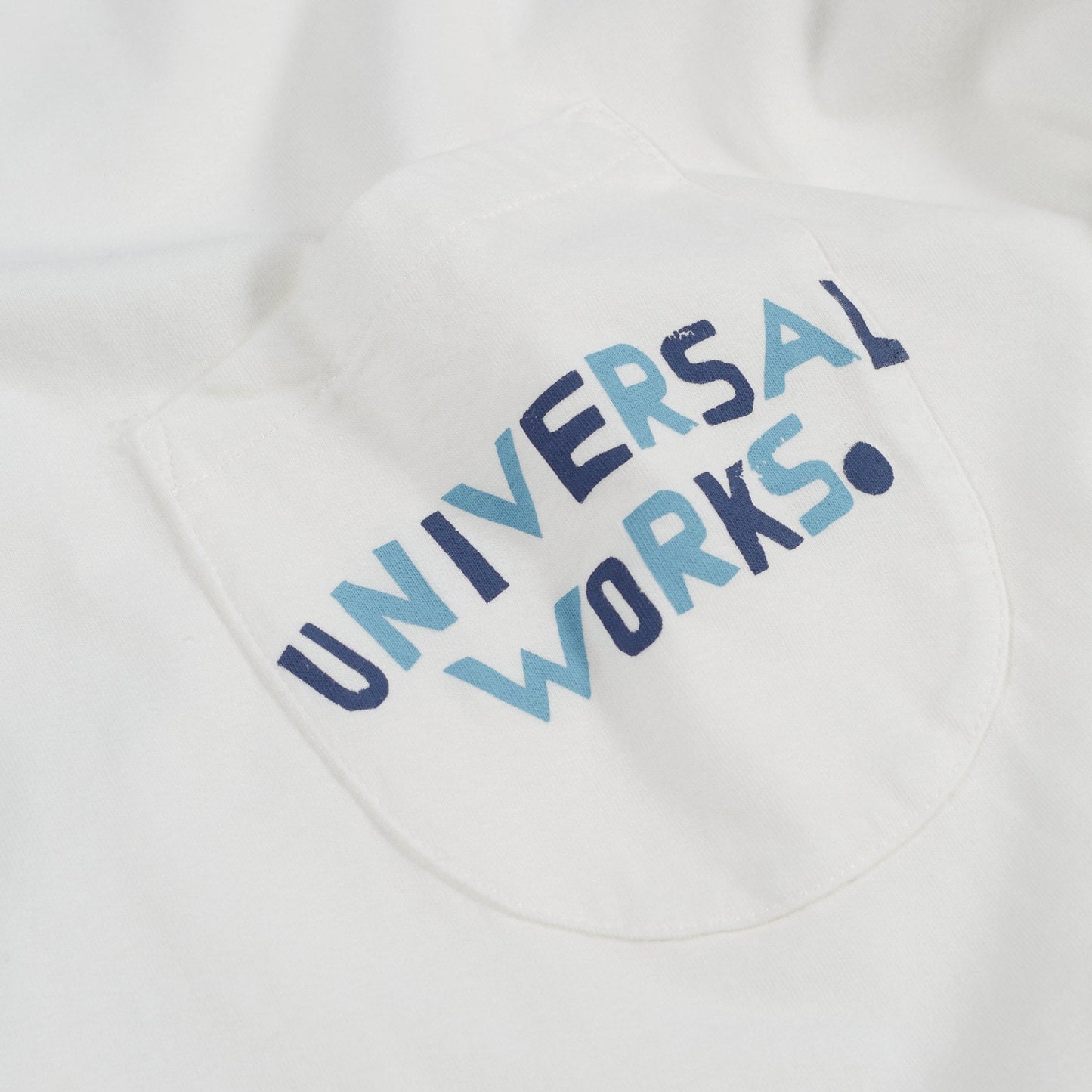 - Print Pocket Organic Tee - Ecru