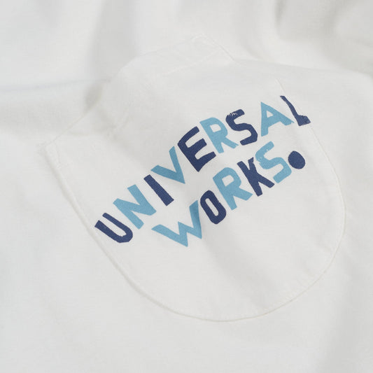 - Print Pocket Organic Tee - Ecru