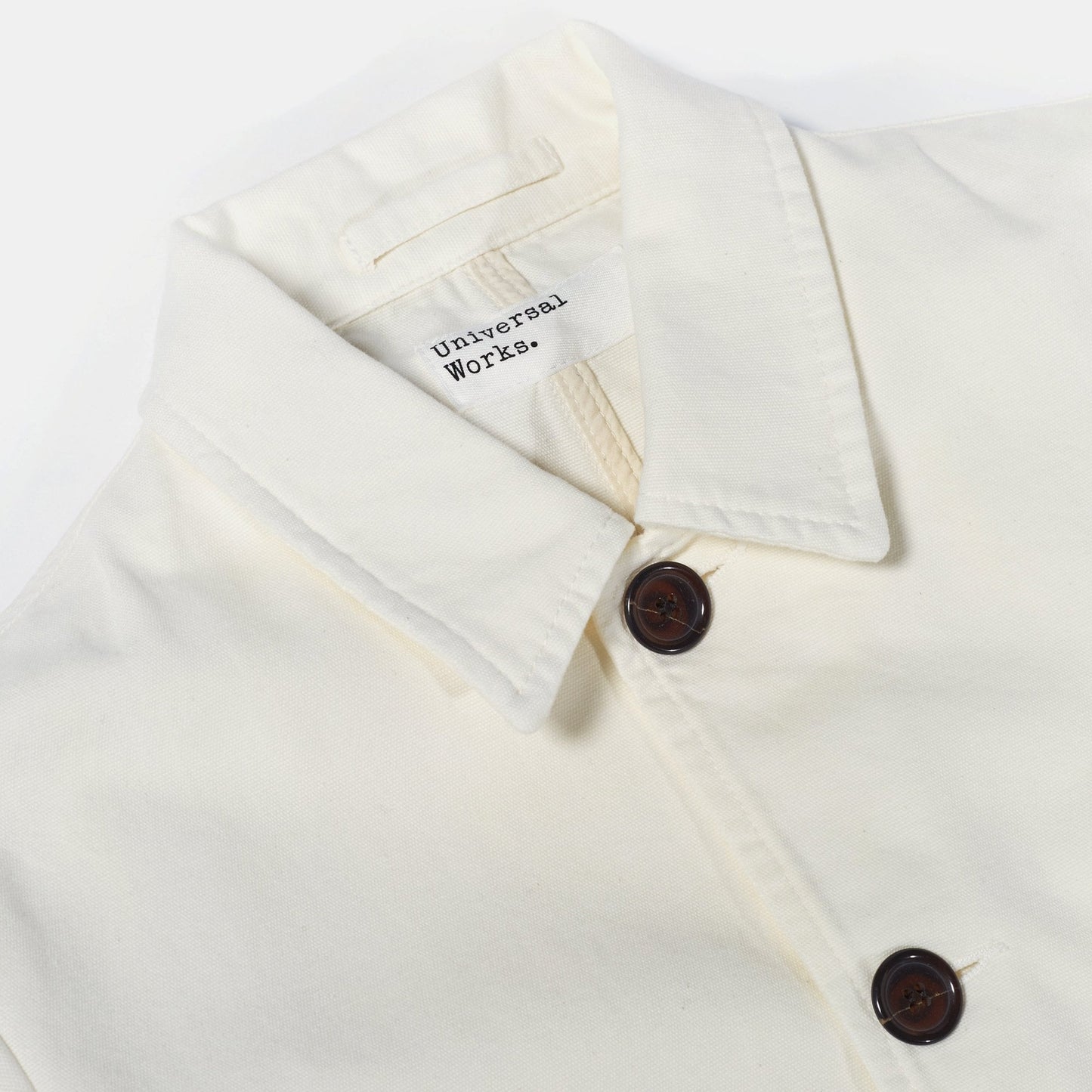 - Canvas Bakers Jacket - Ecru