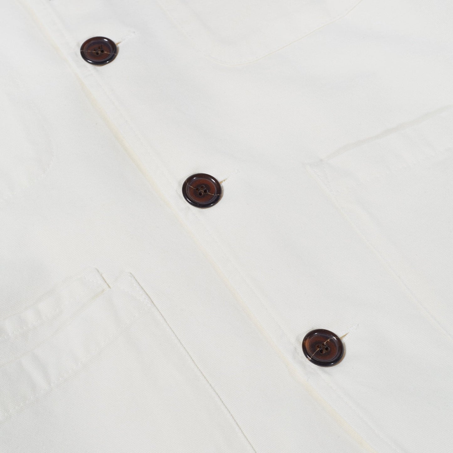 - Canvas Bakers Jacket - Ecru