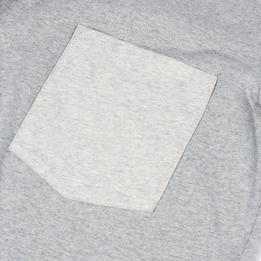 Fleece Big Pocket Tee - Marl Grey