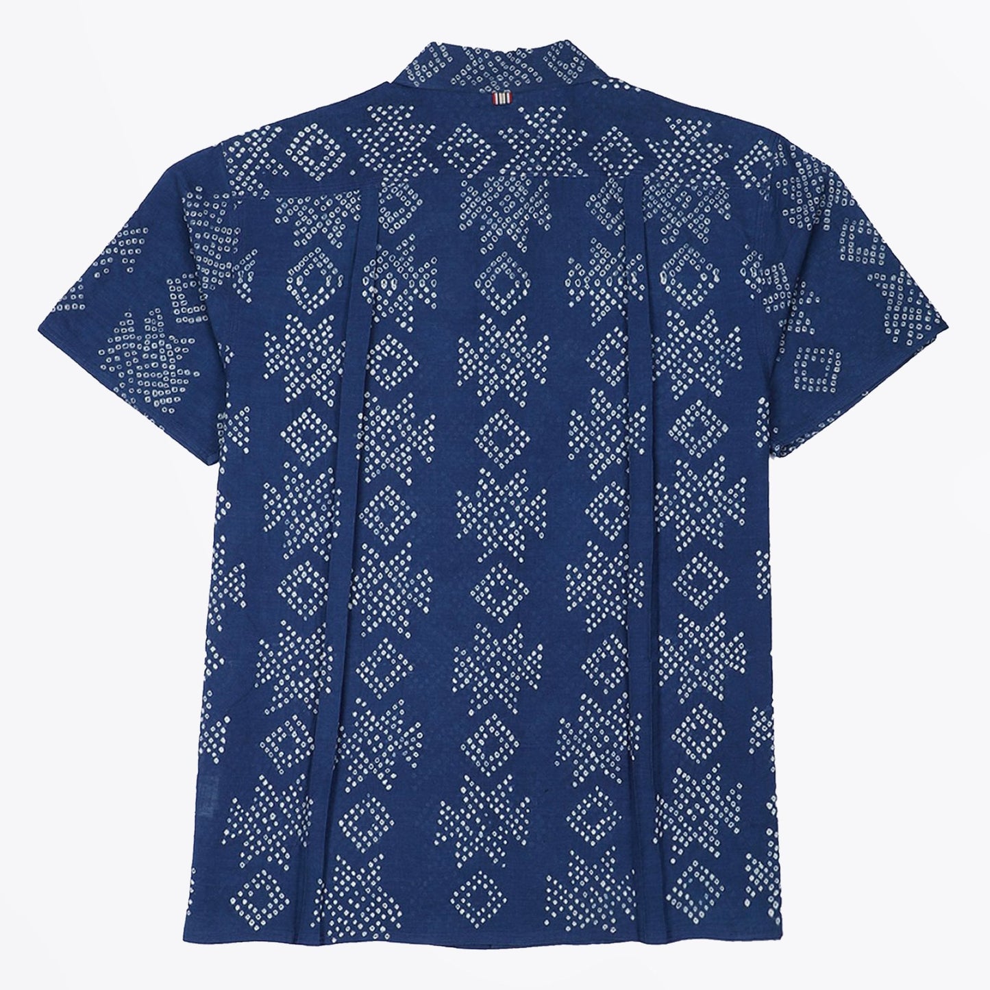- Chintan - Bandhani Short Sleeve Shirt - Indigo