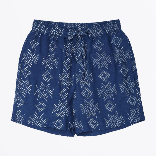 - Alghero - Bandhani Shorts - Indigo