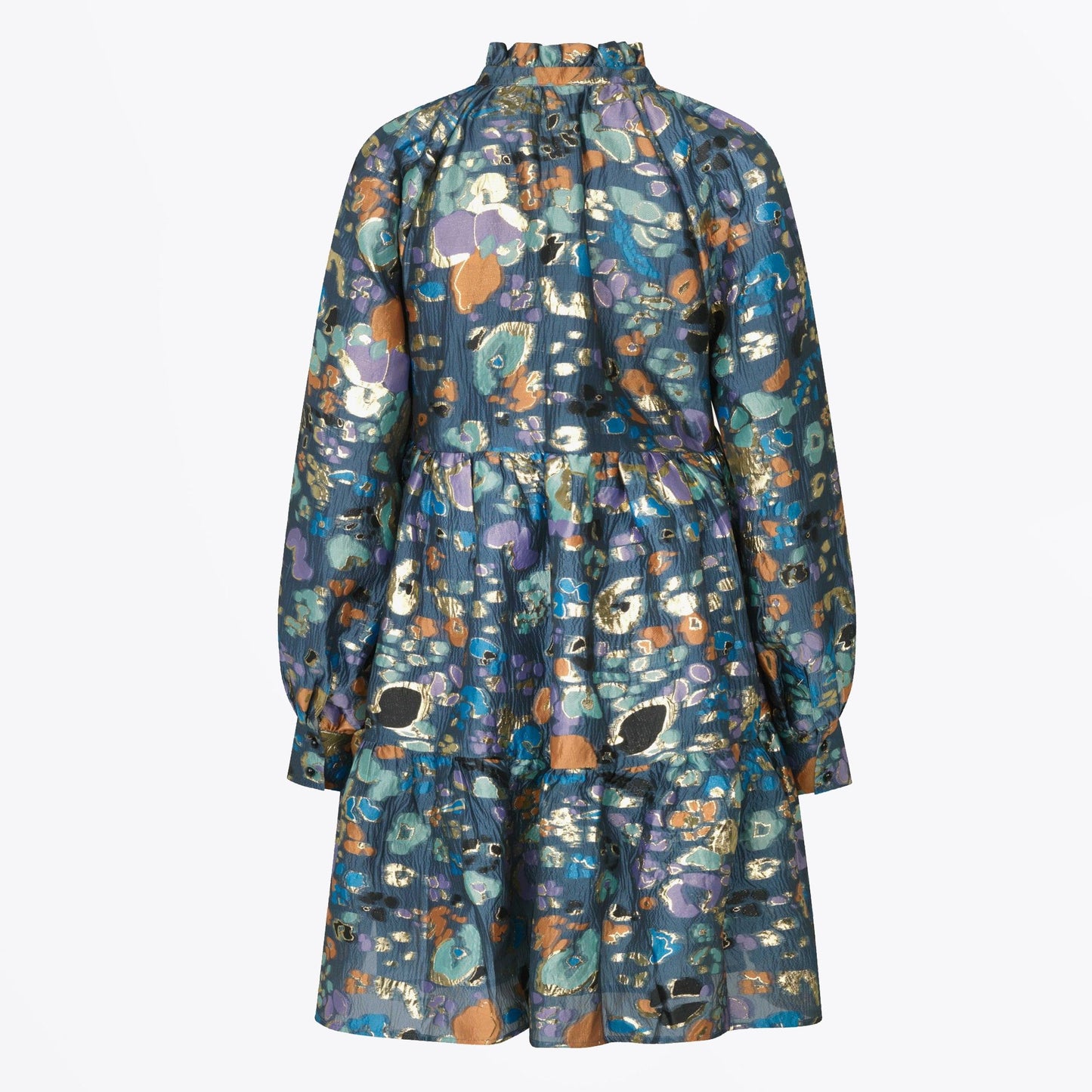 Jasmine Dress - Blue Leopard