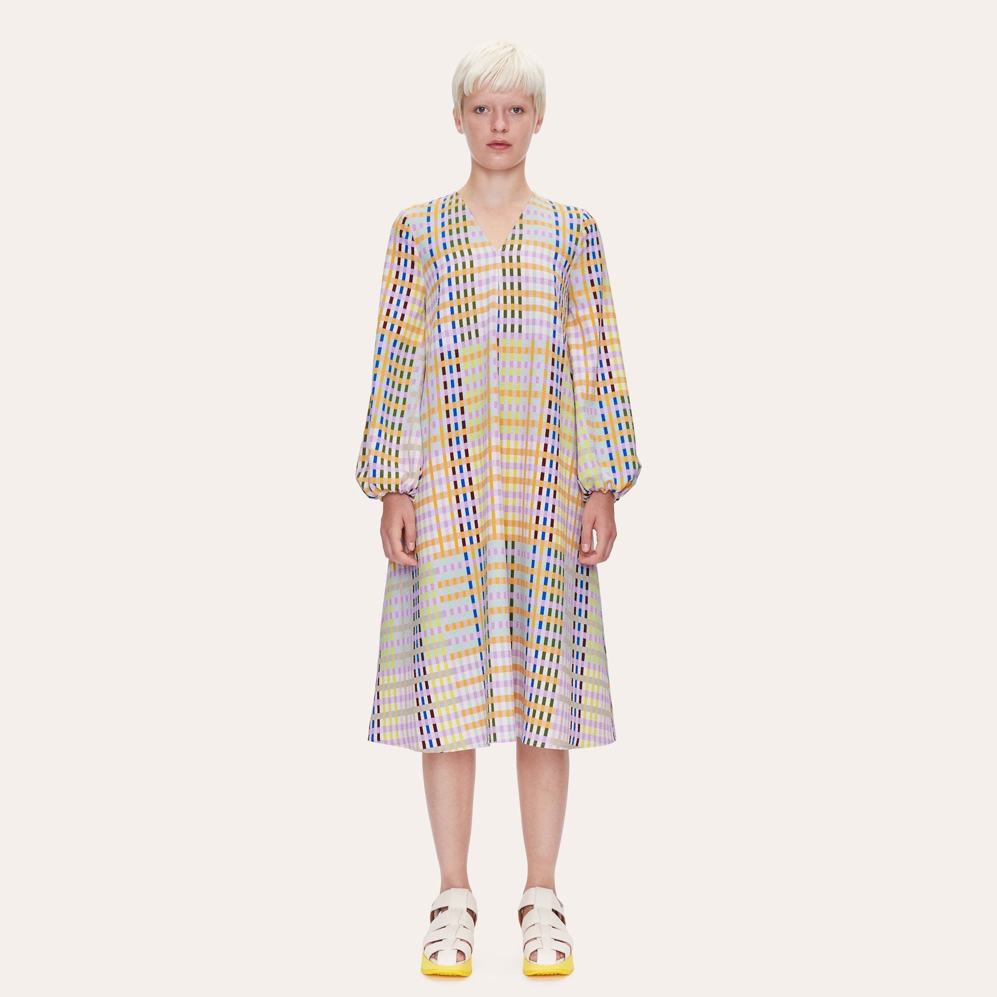 Stine Nini Dress - Techno Check