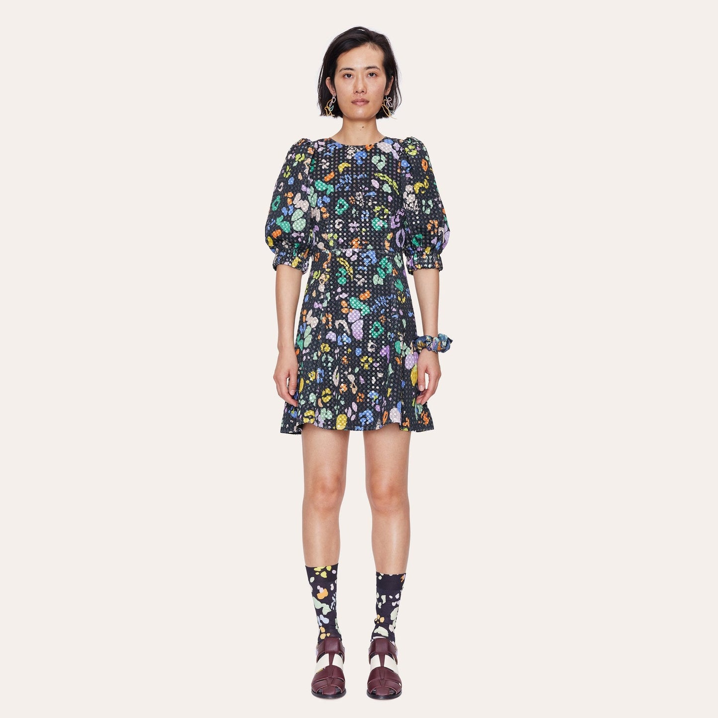 - Celina Dress - Black Leopard