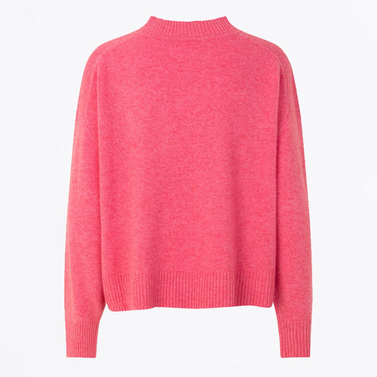 - Amaris V Neck Knit - Honeysuckle