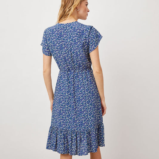 Kiki Dress - Navy Ditsy Floral