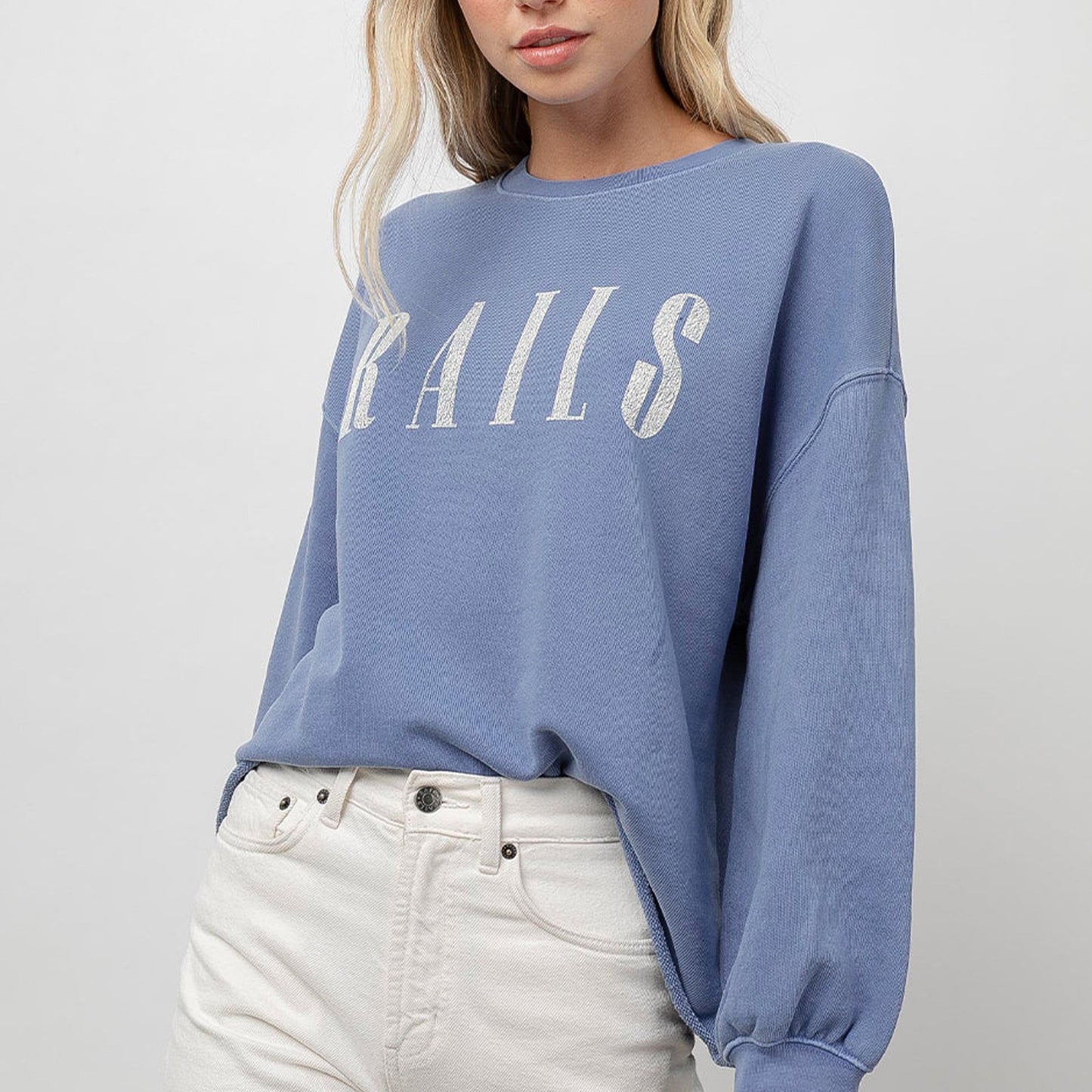 - Signature Sweatshirt - Washed Indigo