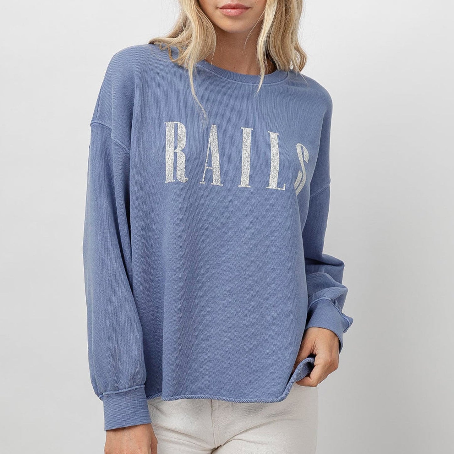 - Signature Sweatshirt - Washed Indigo