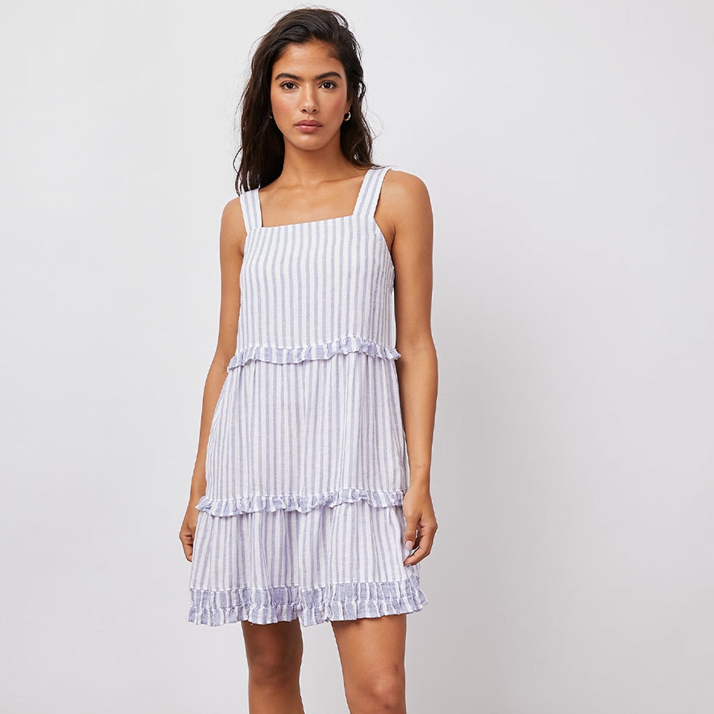 - Sandy Dress - Blue Iris Stripe