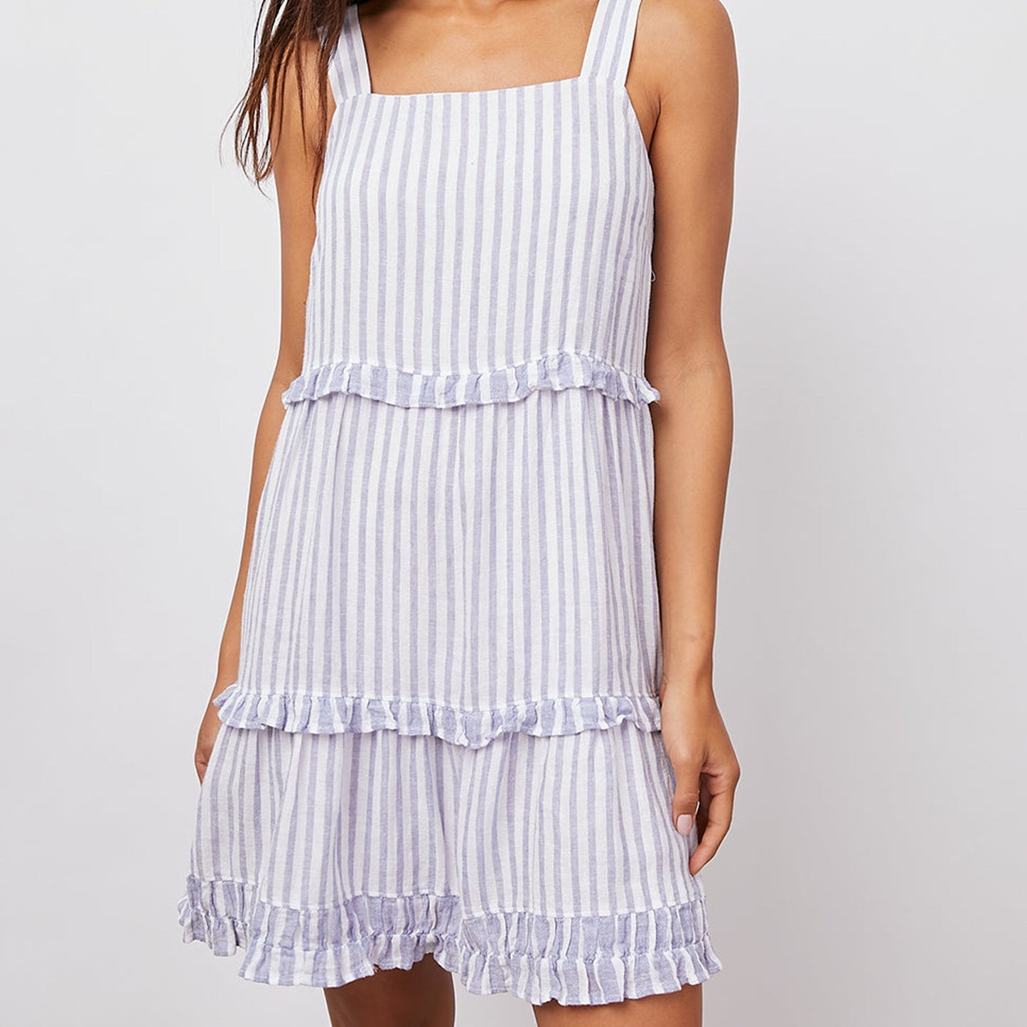 - Sandy Dress - Blue Iris Stripe