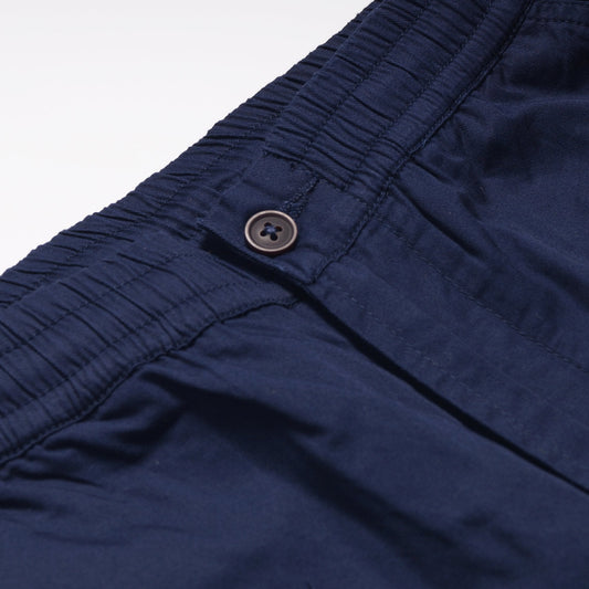 - Fine Twill Long Track Shorts - Navy