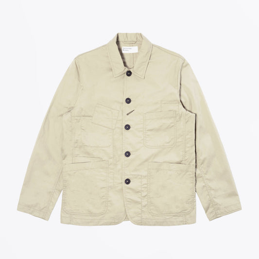- Fine Twill Bakers Jackets - Stone