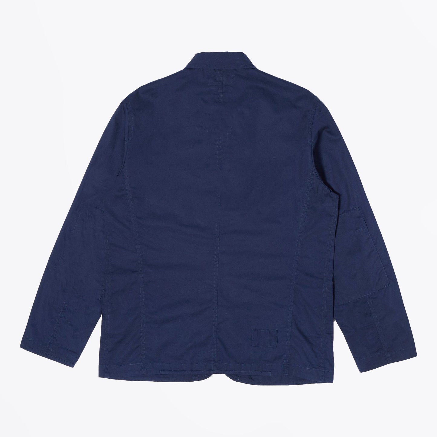 - Fine Twill Patched Bakers Jacket - Navy