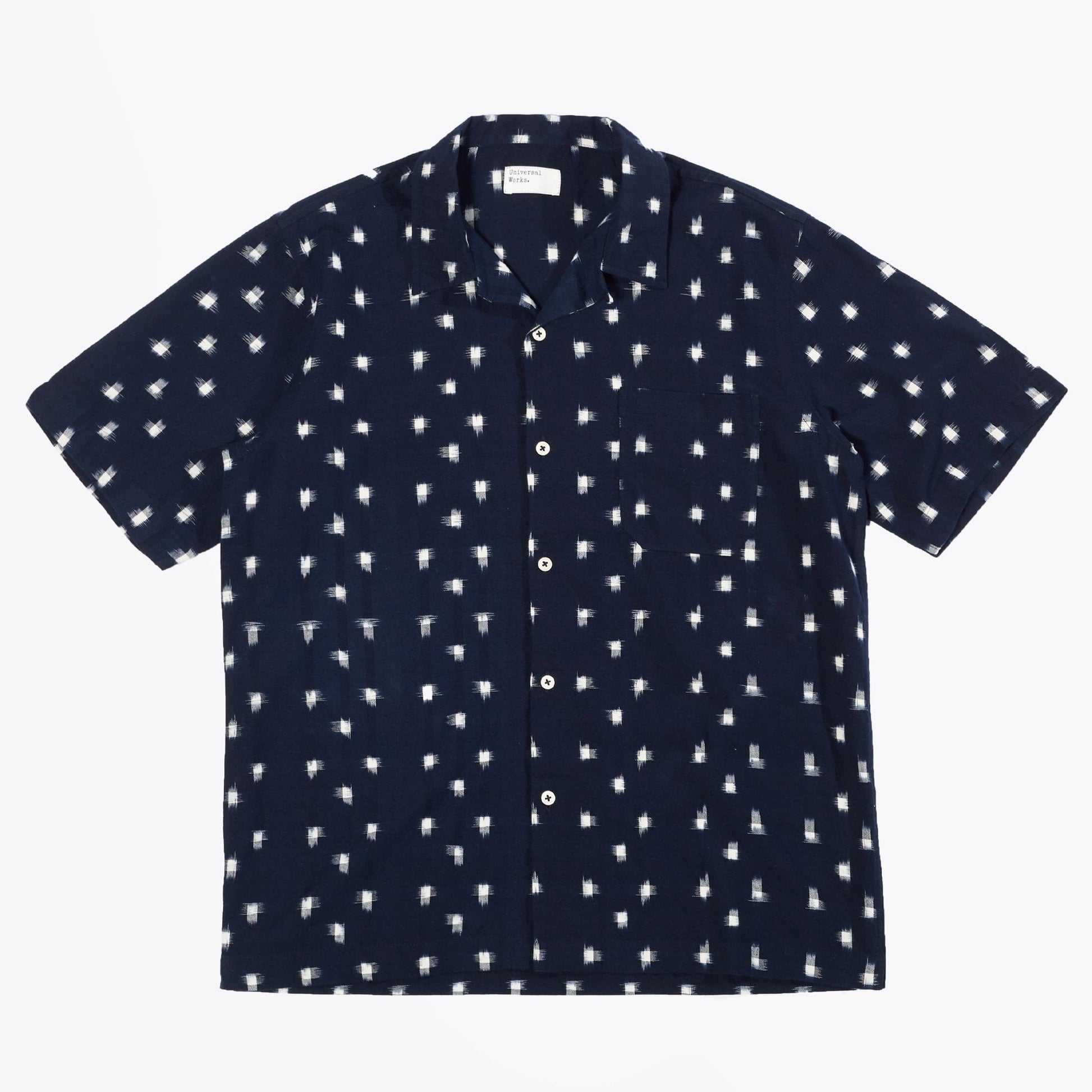 Universal Nighttime Ikat Road Shirt - Navy