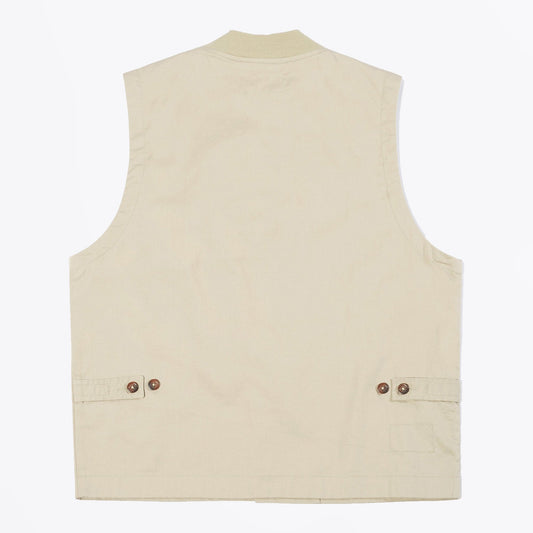 - Fine Twill Watchman Waistcoat - Stone