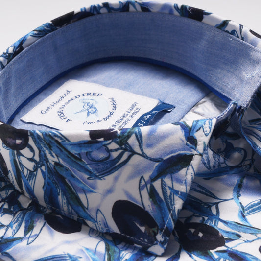 - Olives Shirt - Blue/White