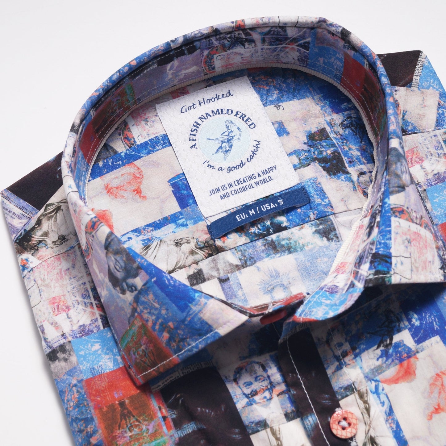 - Renaissance Shirt - Blue/Pink