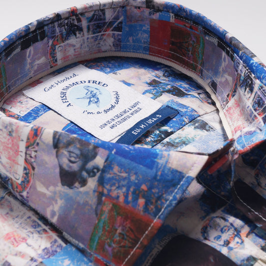 - Renaissance Shirt - Blue/Pink