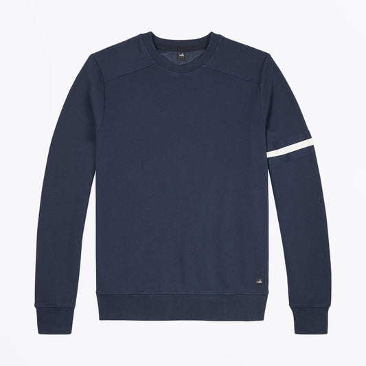 - Moore Crew Neck Sweater - Navy Blue