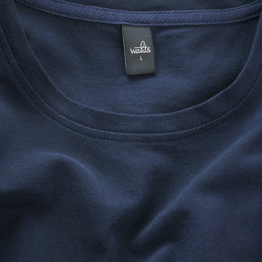 - Dean - Pique T-Shirt - Navy Blue