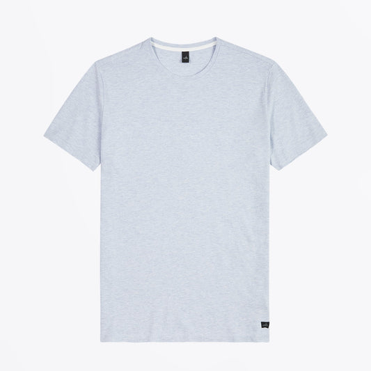 - Dean - Pique T-Shirt - Light Blue Melange