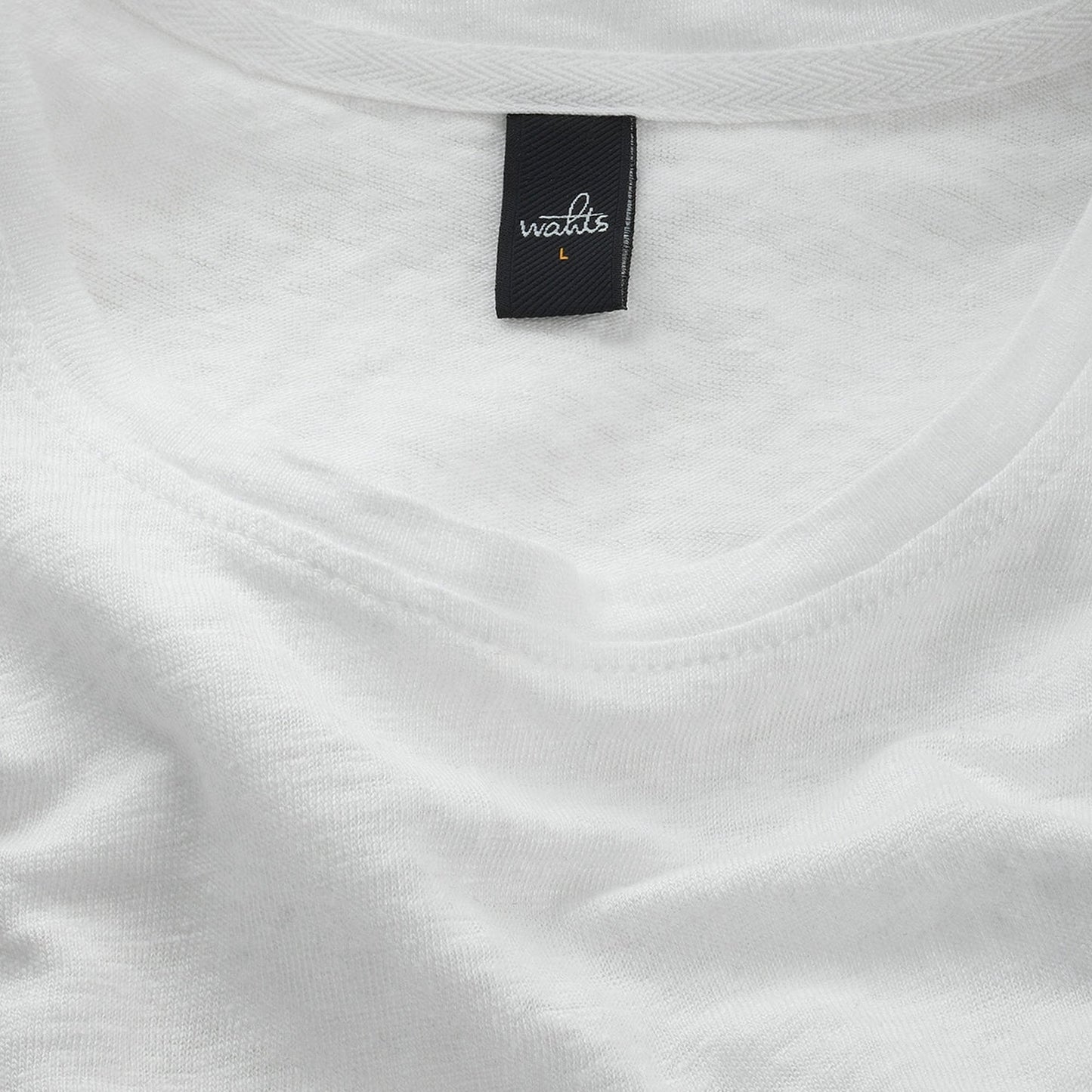 - Reese - Linen Pocket T-Shirt - Pure White
