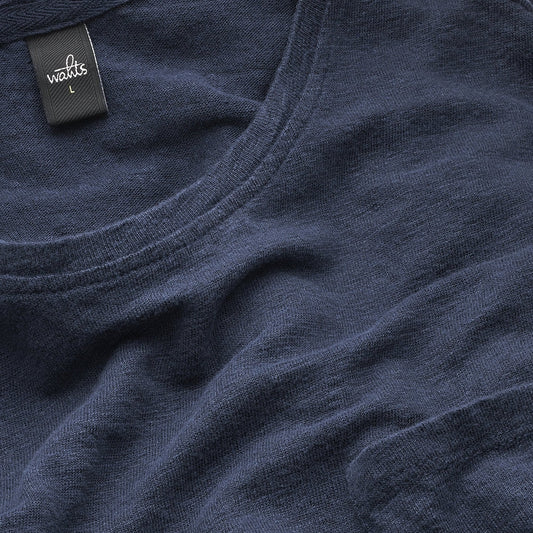 - Reese - Linen Pocket T-Shirt - Navy