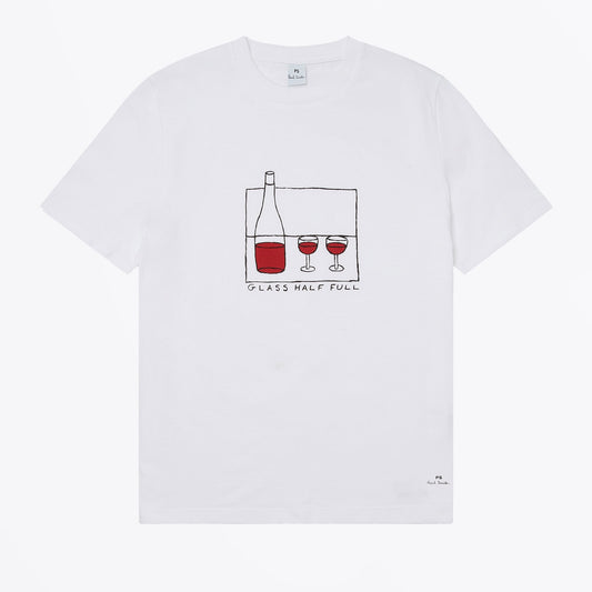Glass Half Full T-Shirt - White
