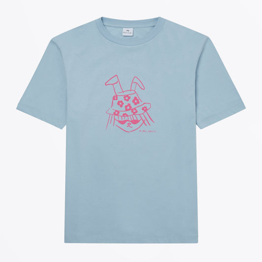 - Bucket Hat Bunny T-Shirt - Blue