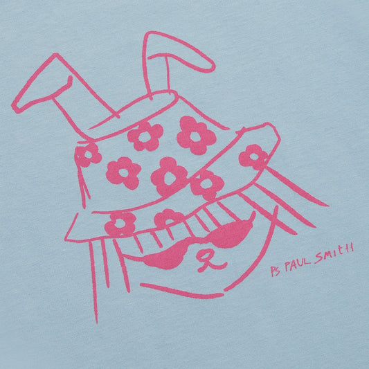 - Bucket Hat Bunny T-Shirt - Blue