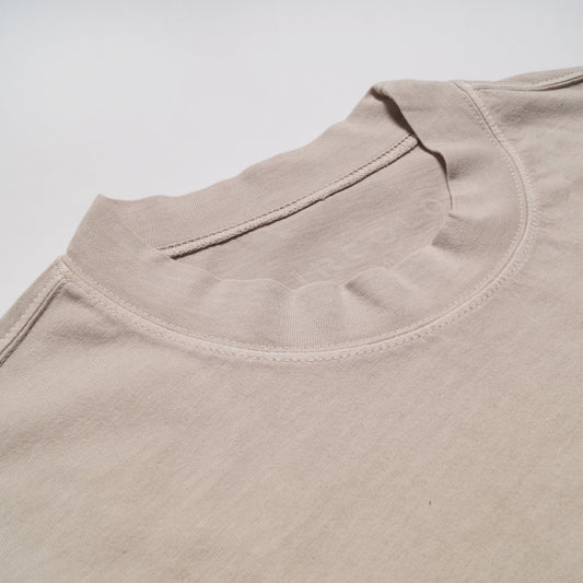 Jersey Crew Neck T-Shirt - Beige