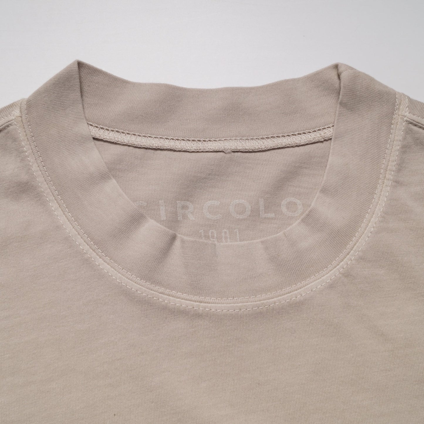 Jersey Crew Neck T-Shirt - Beige