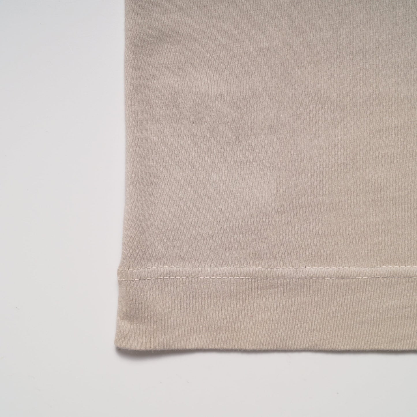 Jersey Crew Neck T-Shirt - Beige