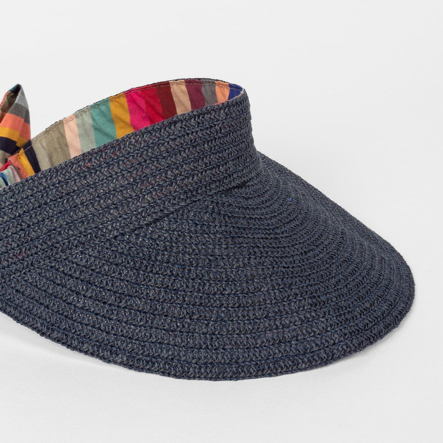 - Swirl Woven Visor - Navy