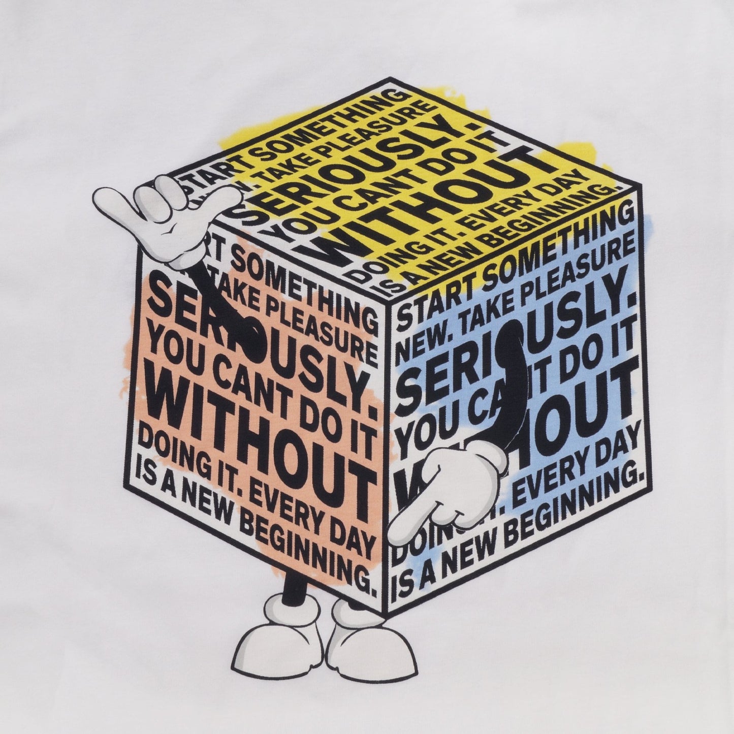 - Cubman Regular Fit T-Shirt - White