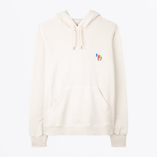 - Embroidered Zebra Hoody - Off White